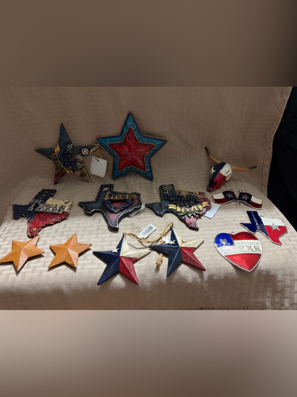 Texas & Lone Star Rustic Christmas ornaments